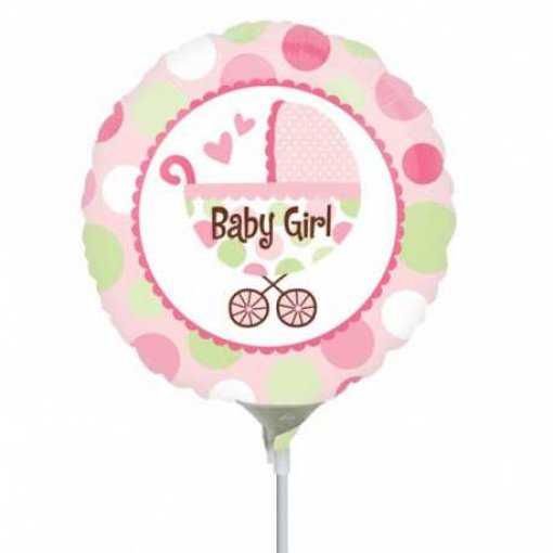 Balão Foil Mini Shape A20 Baby Girl Welcome