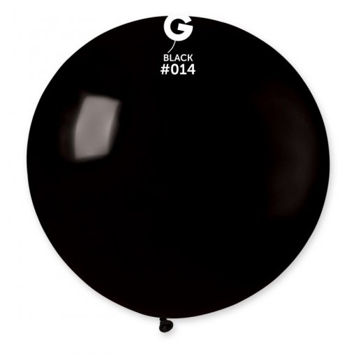 10 Balões latex 31'' (80cm) cor Black #014 - G30
