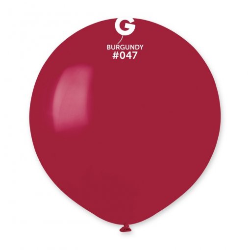 25 Balões latex 19'' (48cm) cor Burgundy #047 - G19