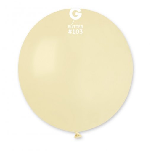 25 Balões latex 19'' (48cm) cor Butter #103 - G19