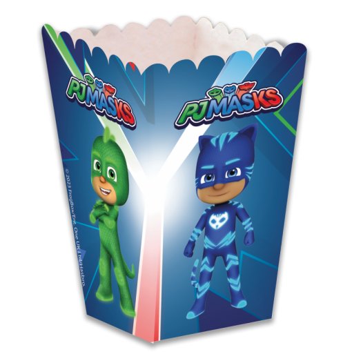 12 Caixas de Pipocas PJ Masks 5x5x12cm