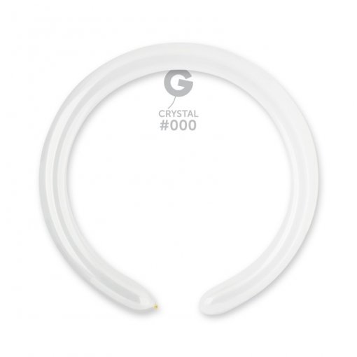 100 Balões latex Modelar 2'' (5cm) cor Crystal #000 - D4