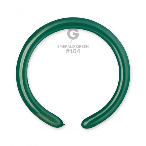 100 Balões latex Modelar 2'' (5cm) cor Emerald Green #104 - D4