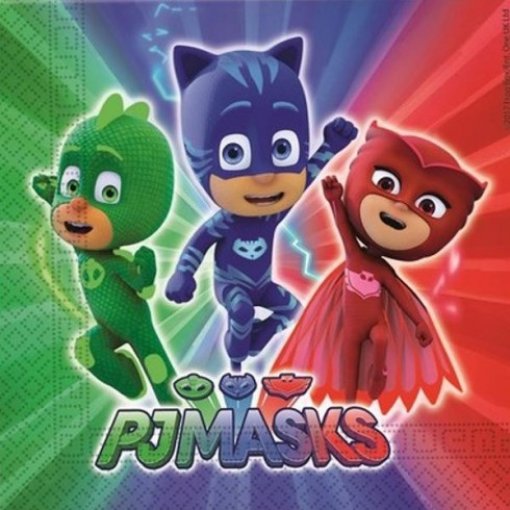20 Guardanapos 33cm PJ Masks