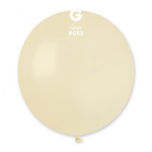 25 Balões latex 19'' (48cm) cor Ivory #059 - G19