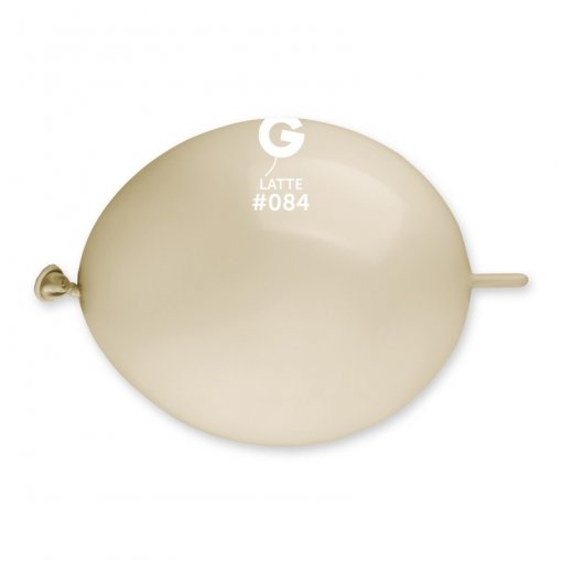 100 Balões latex G Link 6'' (16cm) cor Latte #084 - GL6