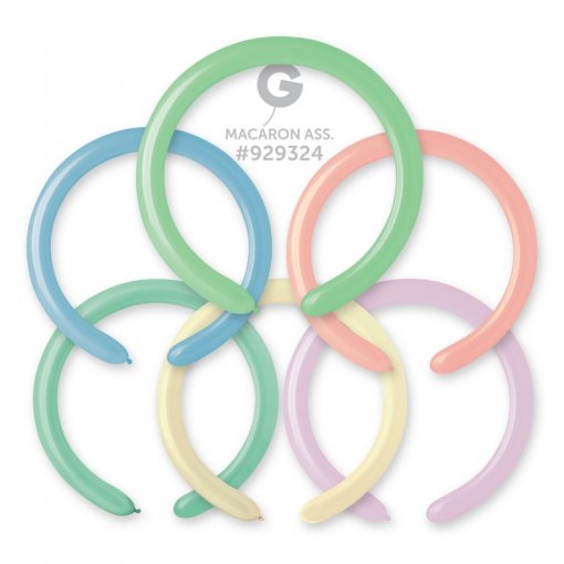 100 Balões latex Modelar 2'' (5cm) cor Macaron - D4