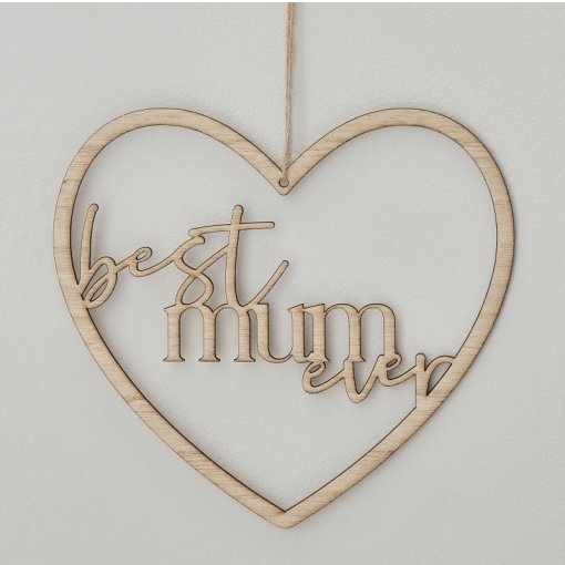 Decoração Madeira 'best mum ever'