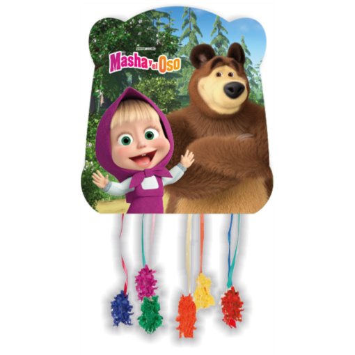 Pinhata Pequena 28x33cm Masha e o Urso