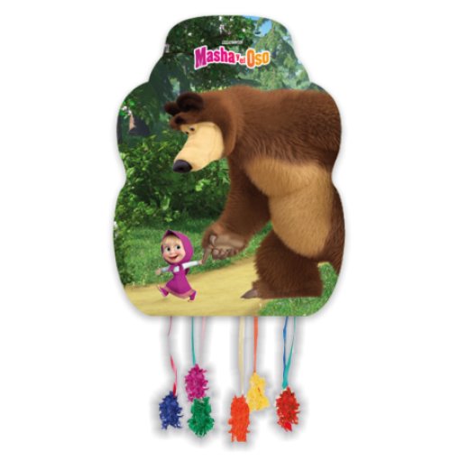 Pinhata Média 46x33cm Masha e o Urso