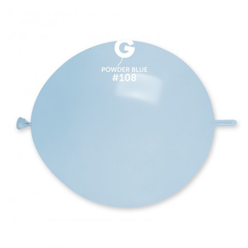 50 Balões latex G Link 13'' (33cm) cor Powder Blue #108 - GL13