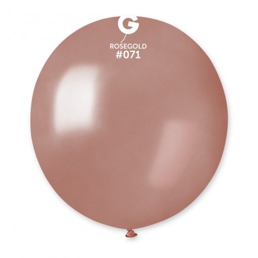 25 Balões latex Metalizado 19'' (48cm) cor Rose Gold #071 - GM19