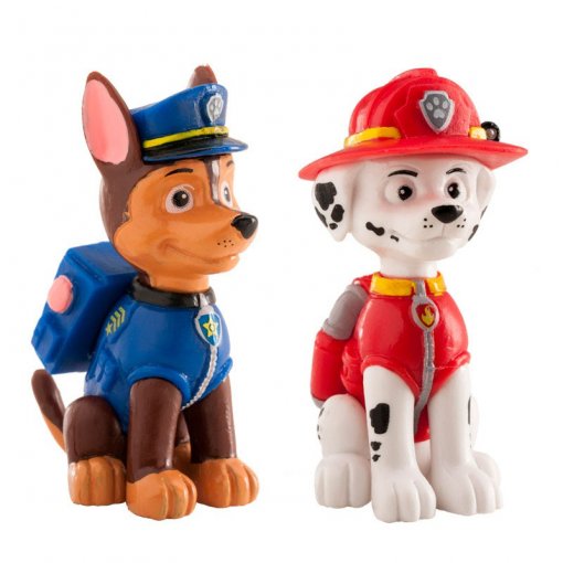 Decoração de Bolo 6cm Chase & Marshall - Patrulha Pata