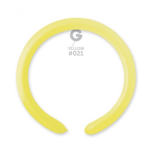 100 Balões latex Modelar 2'' (5cm) cor Neon Yellow #021 - DF4