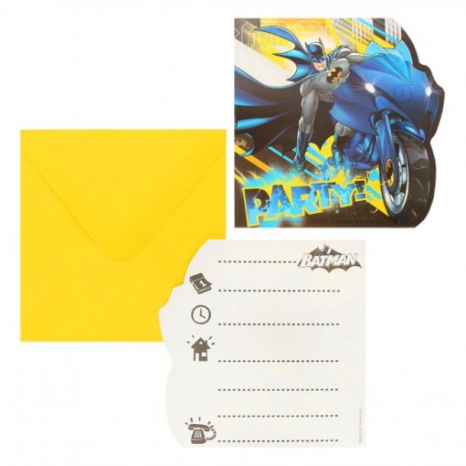 6 Convites Batman