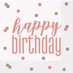 Birthday Glitz Rose Gold