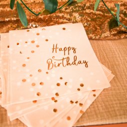 Happy Birthday Rose Gold